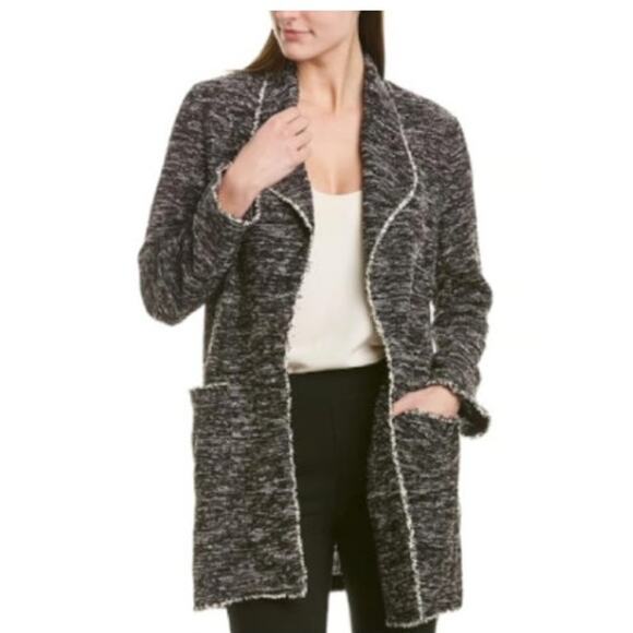 Max Studio Sweaters - New NWT MAX STUDIO Tweed Open Front Knit Blazer Cardigan Size Medium